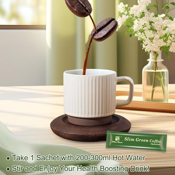 Slim Green Coffee with Ganoderma | Instant Coffee for Weight Loss, Appetite Control, Bloating, and Metabolism - Image 6
