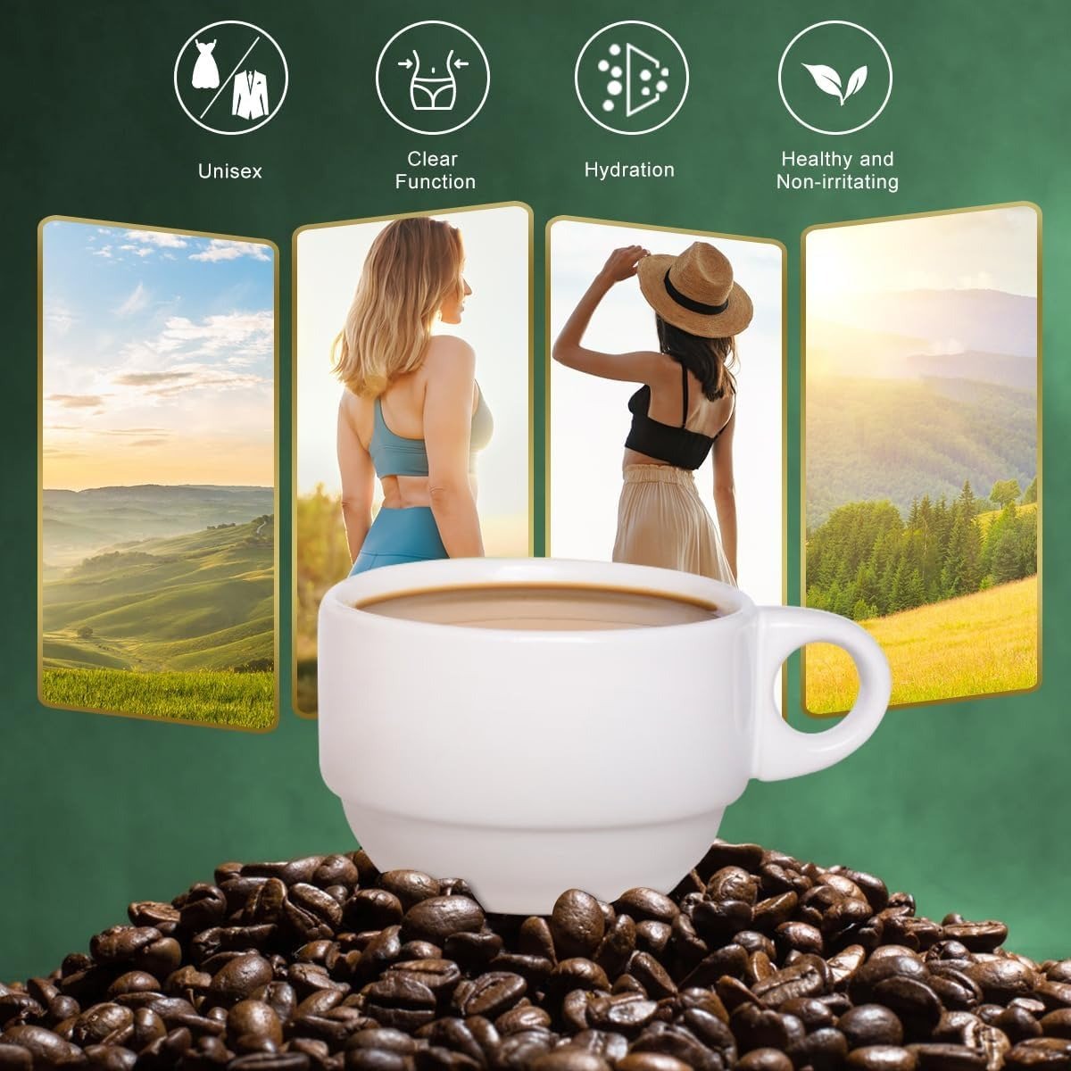 Slim Green Coffee with Ganoderma | Instant Coffee for Weight Loss, Appetite Control, Bloating, and Metabolism - Image 2