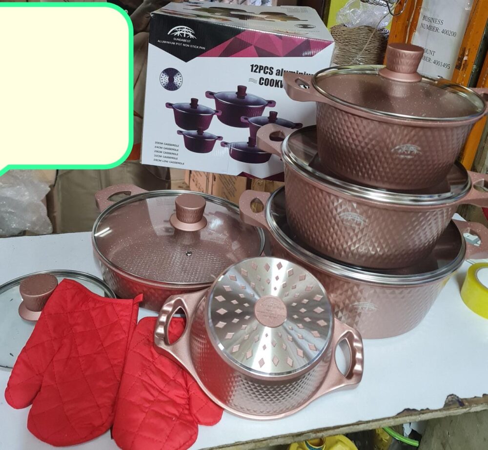 12pc unique Cookware Set Sunda