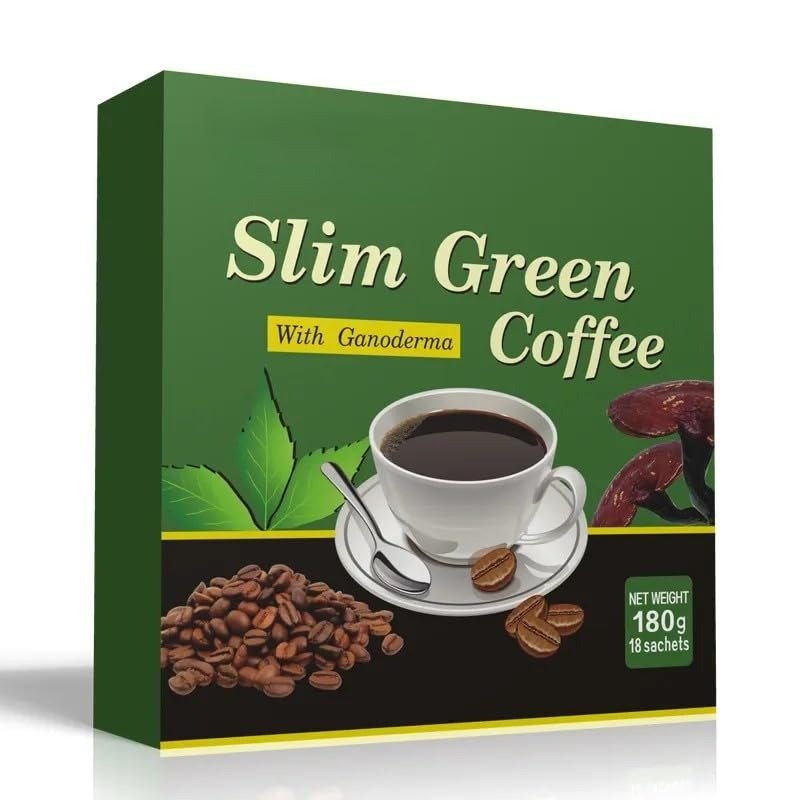 Slim Green Coffee with Ganoderma Extract, Weight Management Sachets, 180g