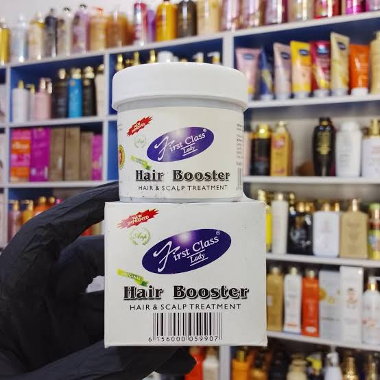 First Class Hair Booster jar and box