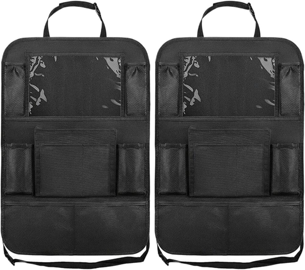 Pocket Car Seat Organizer Backseat with Tablet Holder, 24x17" Waterproof