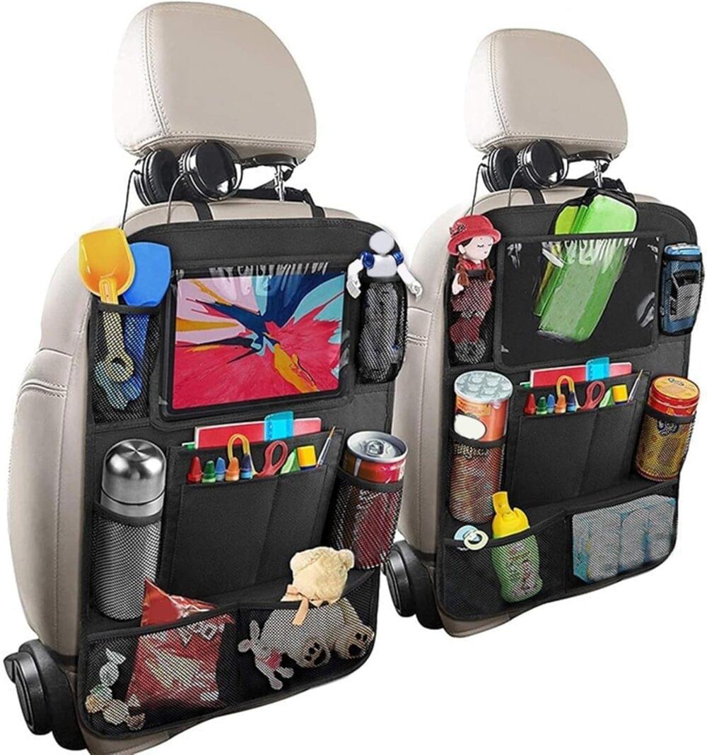 Pocket Car Seat Organizer Backseat with Tablet Holder, 24x17" Waterproof - Image 8