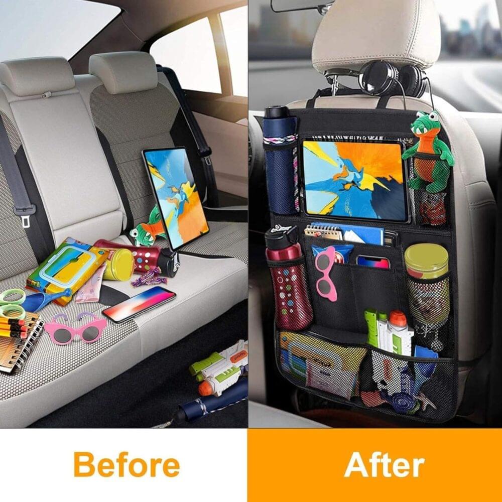Pocket Car Seat Organizer Backseat with Tablet Holder, 24x17" Waterproof - Image 4